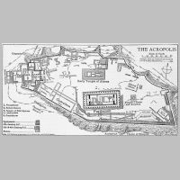 Old map of Acropolis of Athens. Illustration from 1911 Encyclopaedia Britannica (Wikipedia).png